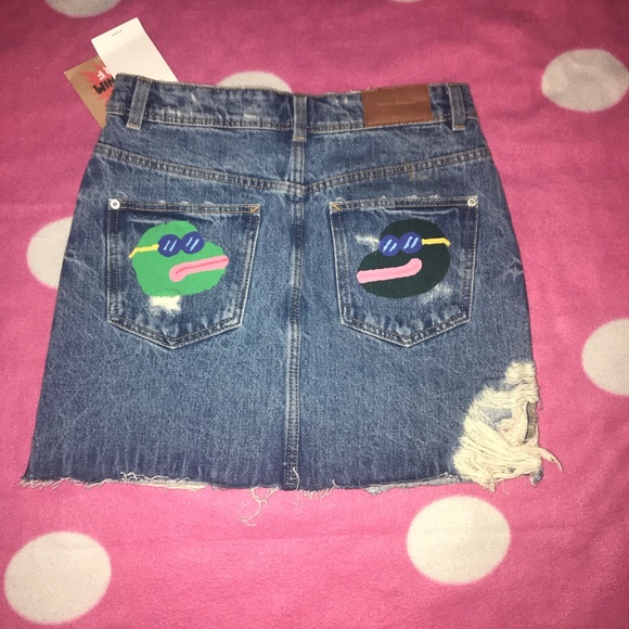 2/$25 🎉Zara denim mini skirt🎊 - Picture 3 of 3